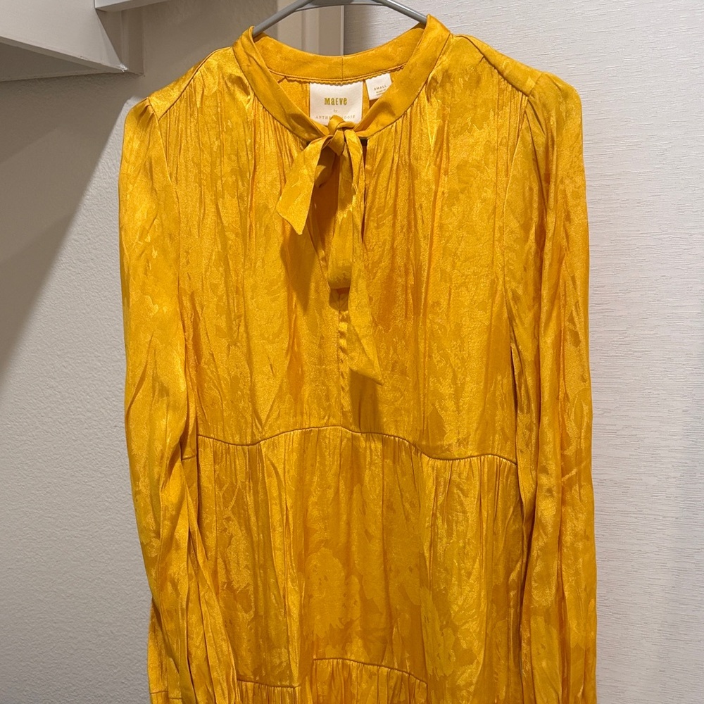 Yellow maxi dress